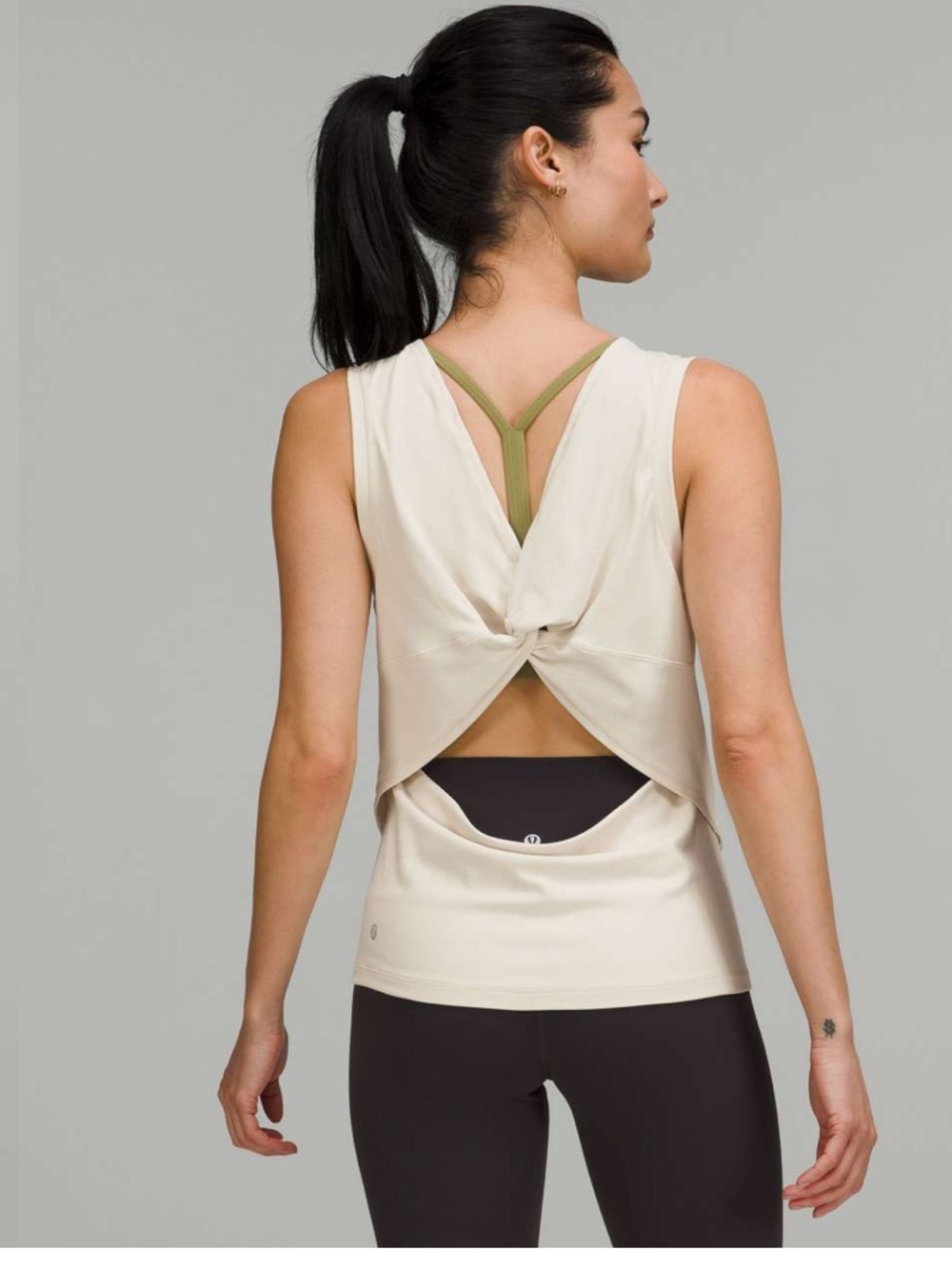 lululemon athletica Back-Twist Performance Tank — Cream